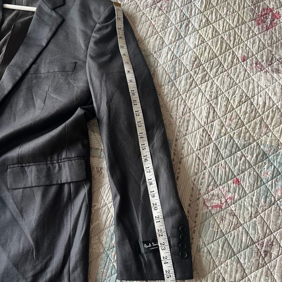 Paul Smith London Men’s Grey Blazer Wool Blend Size 54 Super 140 S NWT - Picture 4 of 16